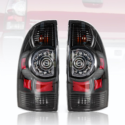 #ad LED Smoked Tail Lights Lamps Assembly Left Driver Side and Right Passenger Comp