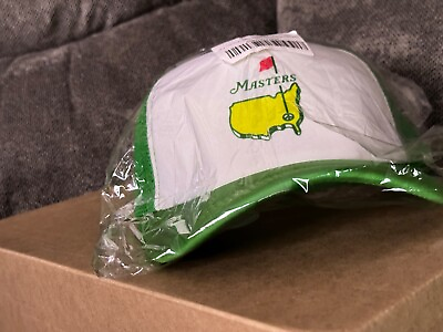#ad #ad Augusta Masters Logo Golf Hat One Size Fits All Green White