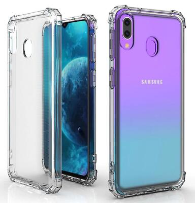 #ad Shockproof 4 Corner Case Gel Cover for Samsung Galaxy A20E Clear