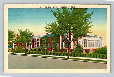 #ad Kingsport TN Tennessee Kingsport Inn Antique Vintage Souvenir Postcard