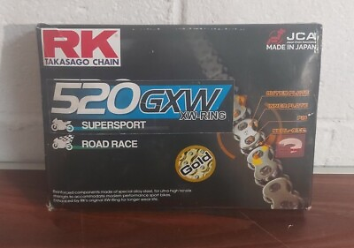 #ad 520 Series Gold 150 Link High Performance Street and Off Road XW Ring Chain wi