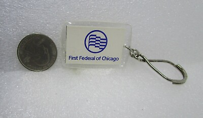 First Federal Of Chicago Plastic Keychain