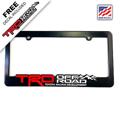 #ad #ad TRD OFF ROAD License Plate Frames Toyota Racing Development Tacoma Tundra 4Runne