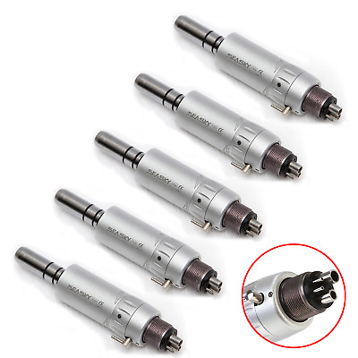 #ad 5pc NSK E type Style Dental Low Speed Air Motor 4 Hole for Slow Handpieces