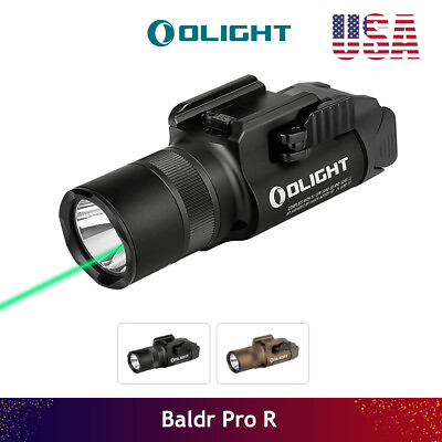 #ad Olight Baldr Pro R Strobe Rechargeable Tactical Light Green Laser Weaponlight