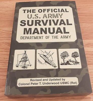 #ad U.S. Survival Manual Book Outdoor Enthusiasts Pictures Illustrations 428 Pages