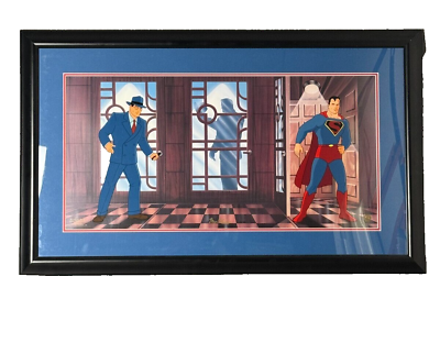 #ad Superman Clark Kents Secret Original Hand Painted Limited Edition Art 19 350 COA
