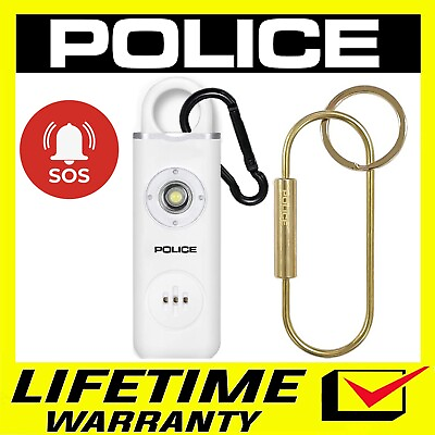 #ad #ad POLICE Personal Alarm Keychain Rechargeable 130dB Safety Pocket Alarm Flashlight
