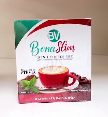 #ad #ad Bona Vita Slim 15 in 1 Coffee Drink 1 Box 10 Sachets x 15g