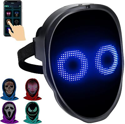#ad LED Mask With Face Transforming APP Controlled amp; Programmable Digital LED Light