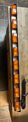#ad Federal Signal SML 8 51” Amber signal lightbar with 30’ of cable controller
