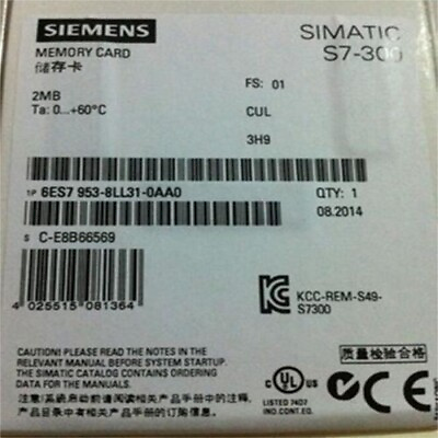 #ad New Siemens 6ES7953 8LL31 0AA0 SIMATIC S7 Micro Memory Card 6ES7 953 8LL31 0AA0