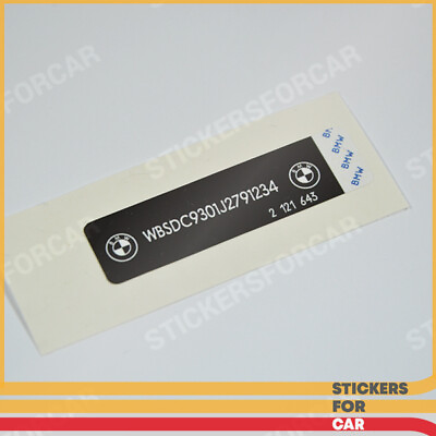 #ad 10x BMW E24 E28 E30 E34 VIN Stickers Body Elements. Quality replica 2121643