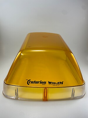 #ad Whelen Mini Centurion Lightbar Amber End Dome Section NOS