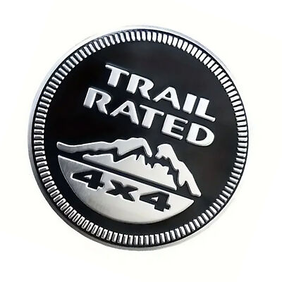 #ad For Jeep Liberty Wrangler Cherokee For Trail Rated 4x4 Fender Emblem Logo Badge