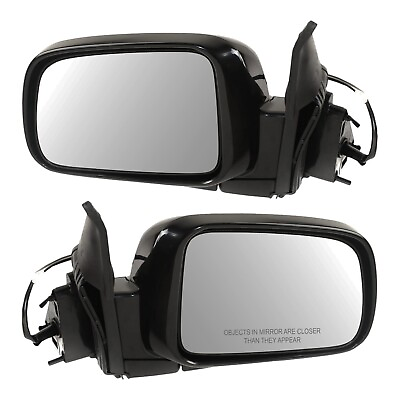 #ad Smooth Black Folding Power Mirrors Pair Set for 02 06 Honda CR V