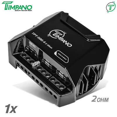 #ad Timpano TPT 500.4 2Ω Compact 4 Channel Amplifier 500W Car Audio Digital Amp
