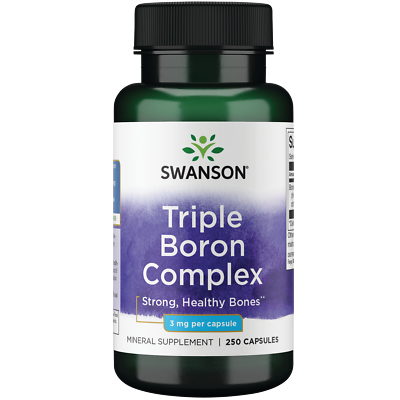 #ad Swanson Triple Boron Complex Capsules 3 mg 250 Count
