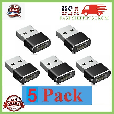 #ad 5 Pack USB C 3.1 Female to USB A Male Adapter Converter OTG Type C Android Phone