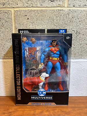 #ad McFarlane DC Comic Multiverse Collector Edition Return Superman and Krypto New