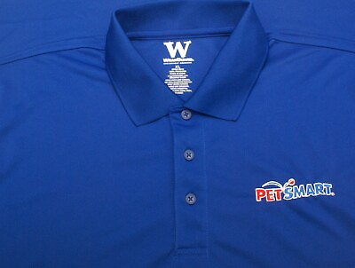 #ad PETSMART Pet Store Employee Uniform Polo Shirt Blue Mens Size XL NEW