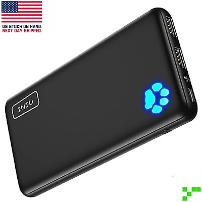 #ad INIU 10000mAh 5V 3A USB C In Out LED Battery Power Bank Portable Fast Charger