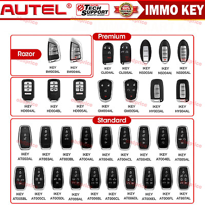 #ad AUTEL MAXIIM IKEY Standard Premium Razor Keyless Remote Universal Smart Keys