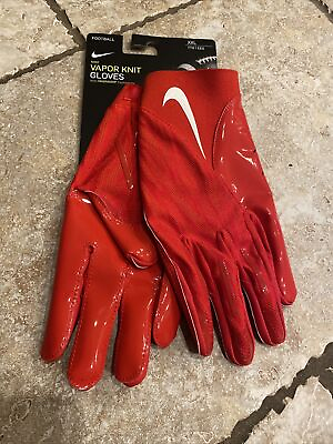 #ad Vapor Knit Elite Nike Magnagrip Football Receiver Gloves Size XXL Red DM0056 663