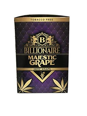 #ad Billionaire Herbal Wraps Majestic Grape Full Box of 25 Packs