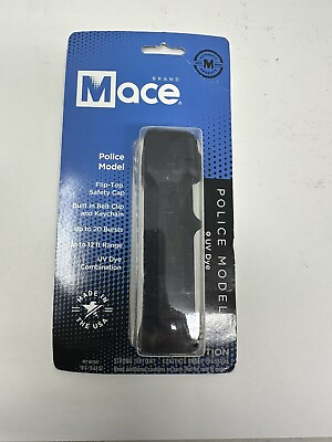 #ad #ad Mace Police Personal Model 20 Bursts 12 Feet Safety Cap Belt Clip Keychain