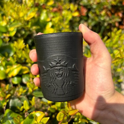 #ad Natural Golden Obsidian Starbucks Coffee Cup Quartz Crystal Teacup Healing