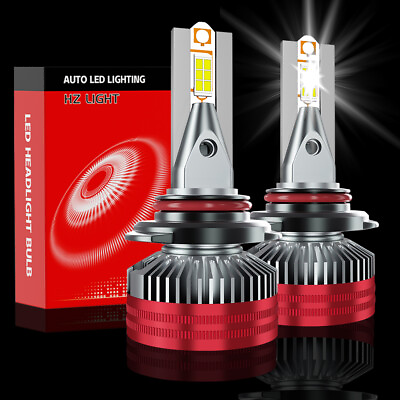 #ad #ad 9006 LED Headlight Bulbs Kit High Low Beam Super Bright 6700K 30000lm 100w x2