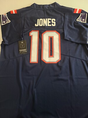 #ad Patriots Jersey #10 Mac Jones Men NWT Stitched Navy Sizes LXL2XL