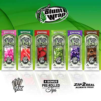 #ad The Original B Wrap Rolling Papers Assorted Combo Pack 6 Packs 24 WRAPS TIPS