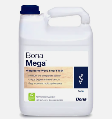 #ad Bona Mega Satin 1 gallon waterborne wood floor finish