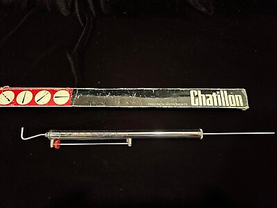 #ad Chatillon 516 1000 Series Linear Push Pull Scales 2lb. 1000g. Red Pointer