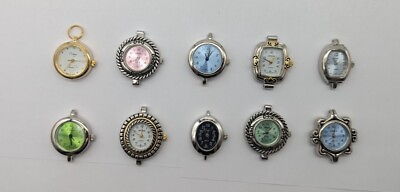 #ad 10 Mix Watch Faces for Beading 10 PCs SHAPED ARTS CRAFTS LOT 01