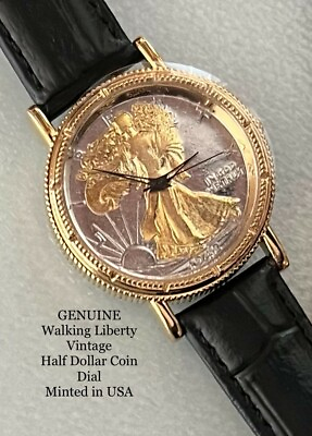 #ad #ad Genuine Walking Liberty Half Dollar Watch PRICE REDUCED