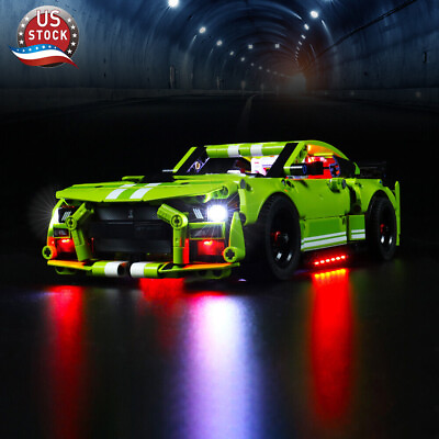 LocoLee LED Light Kit for Lego 42138 Ford Mustang Race Car Decoration Light Set