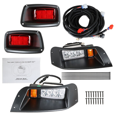 #ad Headlight amp; Tail Light KIT For EZGO TXT PDS DCS Adjustable FULL LED LIGHT 12V