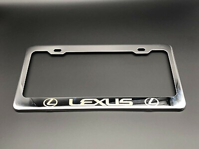 #ad LEXUS LICENSE PLATE FRAME Heavy Duty Stainless Steel with Laser Engraved