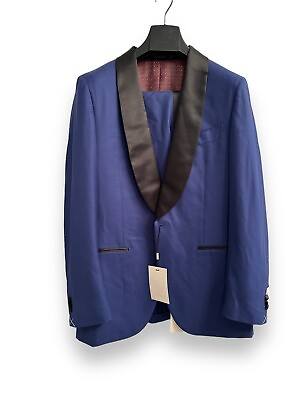 #ad Custom Suit Supply Blue Men’s Brescia Tuxedo 50R