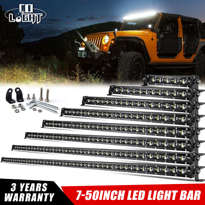 #ad #ad LED Light Bar 7 14 20 26 32 38 44 50#x27;#x27; Spot Flood for Truck Jeep Offroad Driving