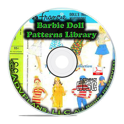 #ad #ad 1000 Patterns Make Your Own Barbie Doll Clothes Classic Vintage Designs CD B71