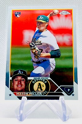 #ad 2023 Topps Chrome Update Series Mason Miller Rookie Card #USC129 Athletics