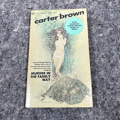 #ad Murder in the Family Carter Brown Signet T4722 First Printing August 1971