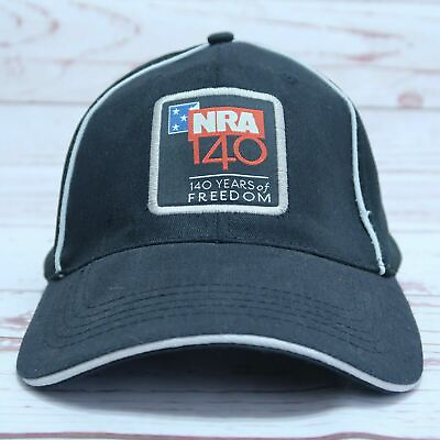 #ad NRA 140 Years of Freedom Adult Hat Cap Adjustable Curved Bill Rifle Gun Rights