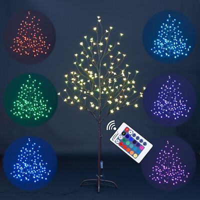 #ad Lightshare Cherry Blossom Tree 5FT 128 LED Lighted Tree