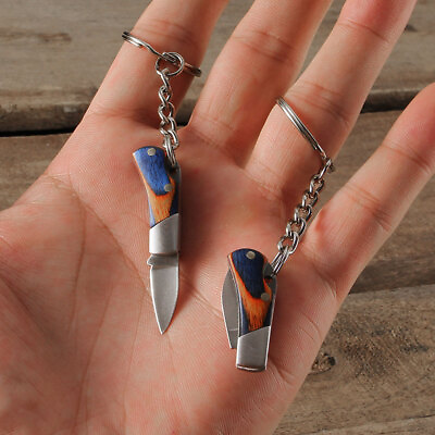Outdoor Mini Folding Knife Keyring Small Pocket Key chain Men Gift Key Tool