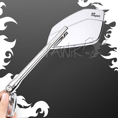 #ad VAWiK Mirrors chrome convex CLEAVER chrome base fits Ducati 1199 Panigale 14#x27;